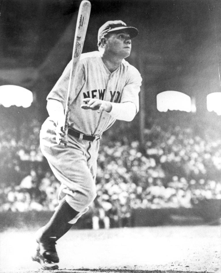 Babe Ruth Crushes Three Homeruns onto Chambers Street