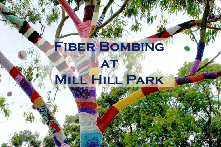 Fiber Bombing at Mill Hill Park