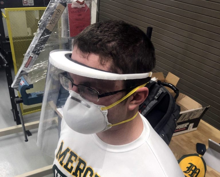 Hundreds of Protective Face Shields for Area Healthcare Professionals