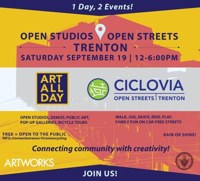 Art All Day and Trenton Ciclovia to Hold ‘Open Studios, Open Streets’ event in Trenton