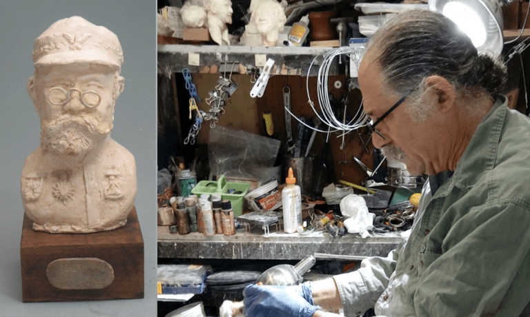 Artist Harry Jackendoff Busts out Sculptures of Cultural Heroes in his Basement