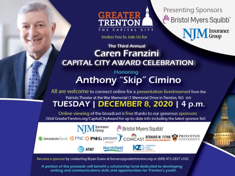 Greater Trenton Gears Up for 3rd Annual Caren Franzini Capital City Award Celebration