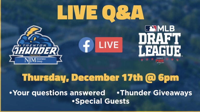 Trenton Thunder Holds Live Q&A Session