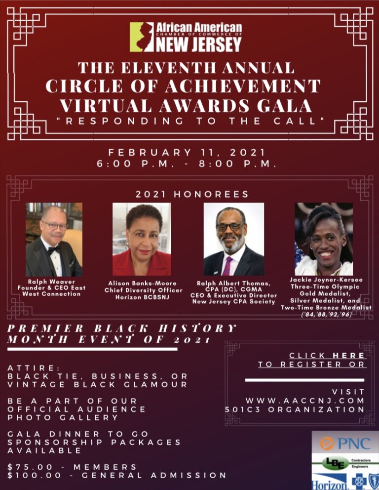 AACCNJ Hosts 11th Annual Black History Month Awards Gala