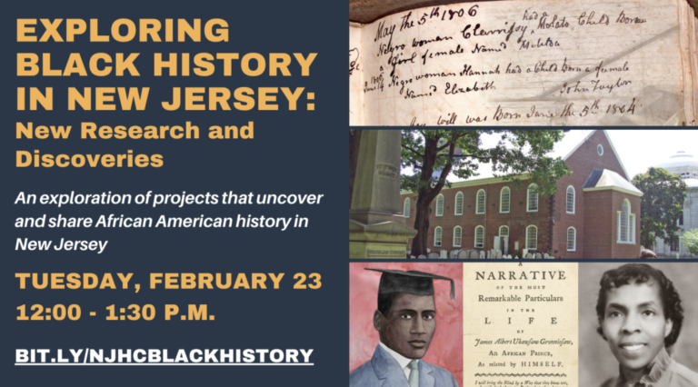 Exploring Black History in New Jersey: New Research and Discoveries