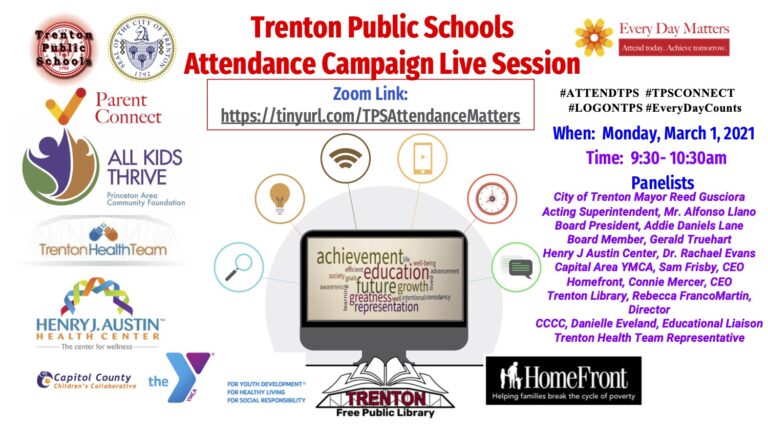 Trenton Public Schools, Community Partners Re-Launch “Every Day Matters” Campaign to Boost Class Attendance