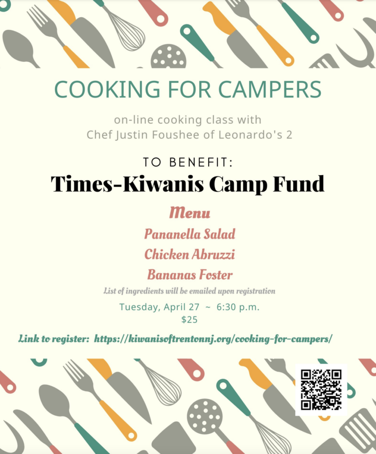 Cooking for Campers to Benefit Times-Kiwanis Camp Fund