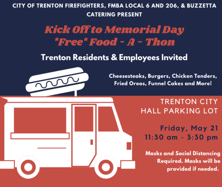 City of Trenton Firefighters, FMBA Local 6 And 206, and Buzzetta Catering Hosting Second Annual Food-A-Thon