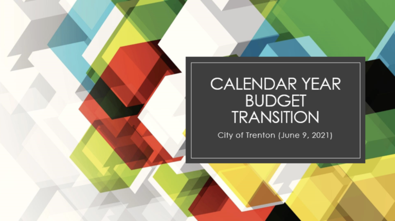 City of Trenton to Host Webinar on Transition to Calendar-Year Budget Cycle