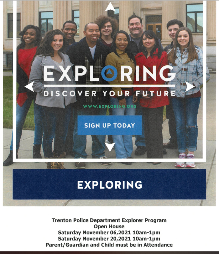 Trenton Police Department Launching Explorer Program for Youth Interested in Law Enforcement Careers