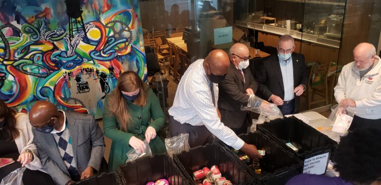 Group Gathers at Starbucks to Pack Weekend Meals for Food Insecure Students in Trenton