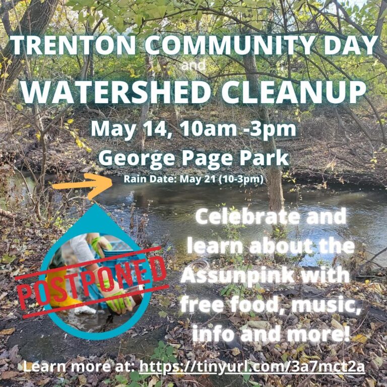 The Trenton Community Day and Watershed Cleanup is Rescheduled for Next Week