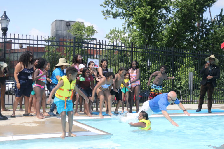 Trenton Public Pools Open with a Mayoral Splash