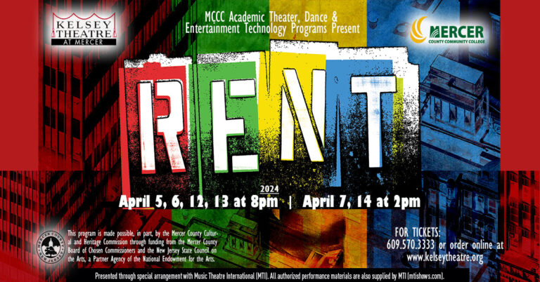 Mercer County Community College Theater and Dance Students Checking In With the Musical “Rent,” April 5-14