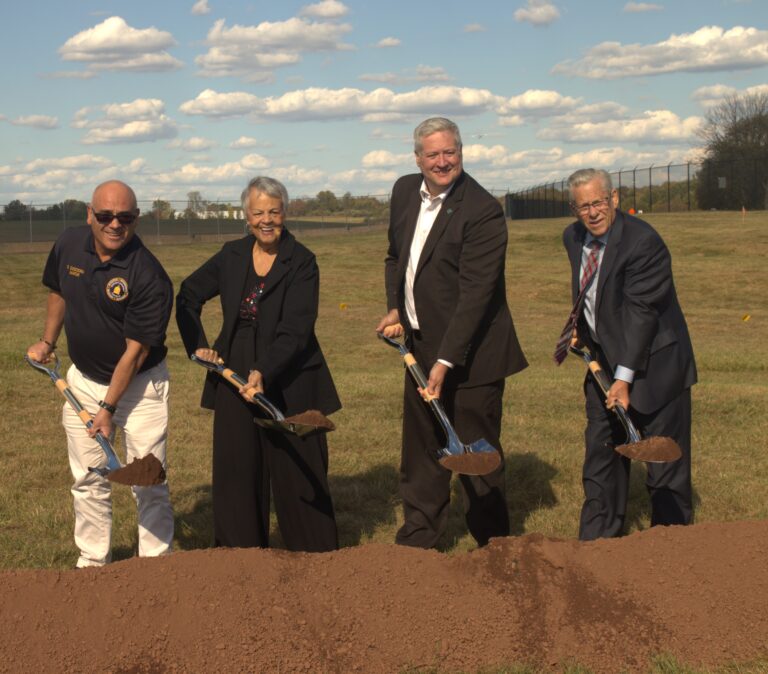 Mercer County Executive Benson Breaks Ground on New Trenton-Mercer Airport Firehouse